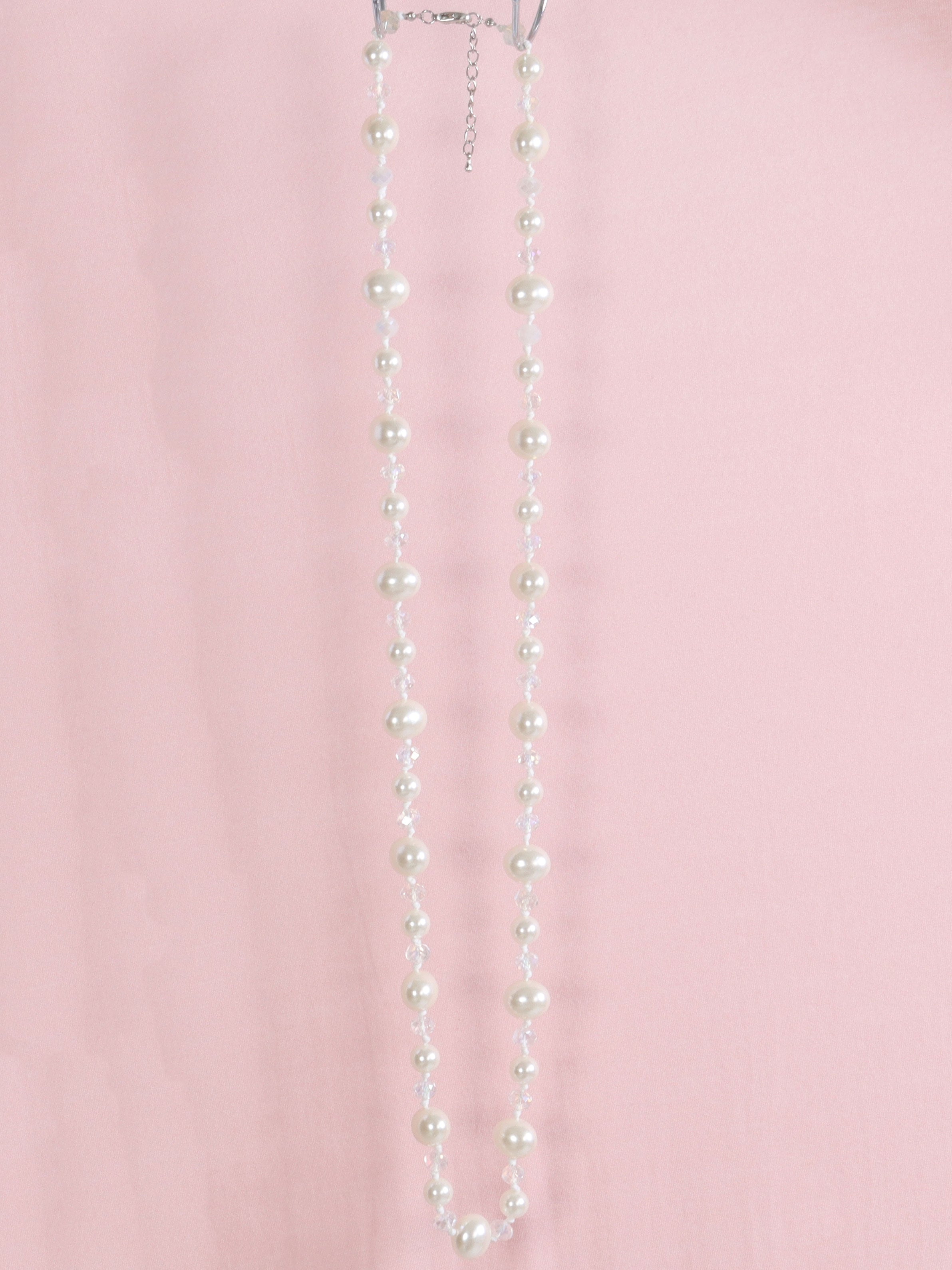 Melanie - Smuk hvid perlekæde